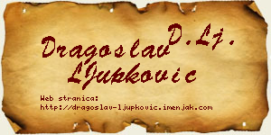 Dragoslav LJupković vizit kartica